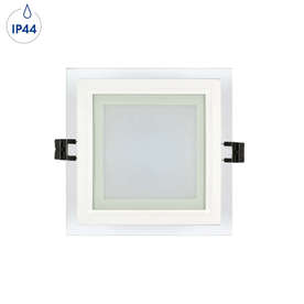 Квадратен LED панел UltraLux LPSG1242 за вграждане 12W 4200K 920lm 120° IP44