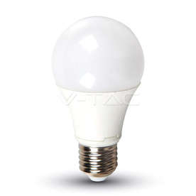 LED крушка E27 9W 2700K 806lm 220-240V AC A60 V-TAC 7260