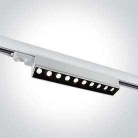 LED линейно осветително тяло за шина One Light 65024T/W/C 220VAC, 45.6W, 10x580lm, 4000K, 30°