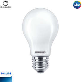 Димируеми LED крушки Филипс 220V, Е27, 3.4W, 2700K, 470lm, 360°, CRI90, стъклен балон
