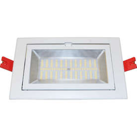 LED луна за вграждане 60W, 220V, 5000K бяла светлина, 160°, SMD диоди, IP20, променлив ъгъл