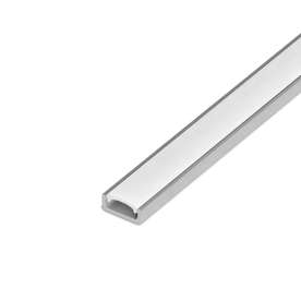 PVC LED профил LVT 6863, два метра, размер 16x7, сив, с бял дифузер
