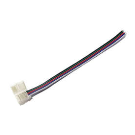 Гъвкав конектор за RGBW LED лента, 10мм, кабел 15 см