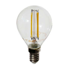 Винтидж LED Крушка - 4W Filament Patent E14 P45 Бяла Светлина