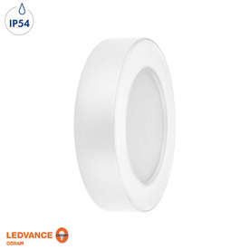 Фасадно LED осветително тяло Osram/LEDvance, 220V, 13W, 600lm, 3000K, IP54, 100°, бяло тяло