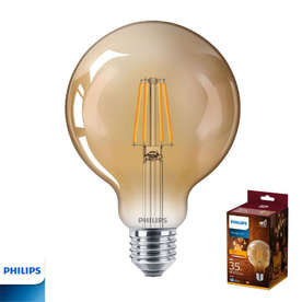 LED винтидж крушка Philips E27 4W 220V 400lm 2500K 360° G95