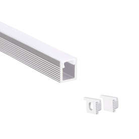 Алуминиев профил за LED ленти ACA-P178, 2 метра, бял дифузер, за LED лента 5mm