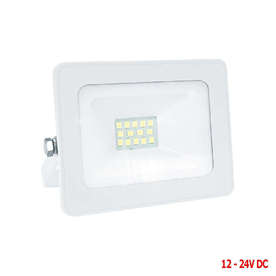 LED ПРОЖЕКТОРИ 12-24VDC, 10W, 880lm, 6000К бялa светлина, IP65, 110°