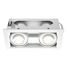 Двойна LED луна за вграждане Maytoni Modern DL093-02-10W3K-W