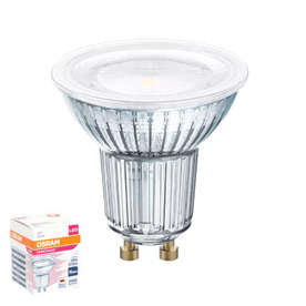 LED луничкa Osram GU10 6.9W 220V 3000K 575lm 120° стъклена