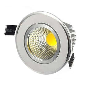 COB LED ЛУНА ЗА ВГРАЖДАНЕ 3W, 220V, IP20, 3000K, 240lm, 120°, цвят инокс