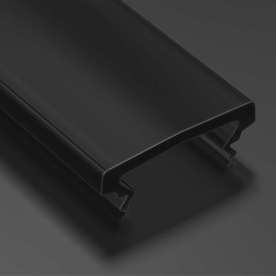 Черен дифузер за алуминиев профил Lumines Lighting 11-2057-10, 1 метър 