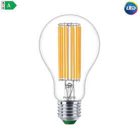 LED крушка Philips E27, 5.2W, 1095lm, 3000K, CRI80, 360°, стъклен балон, ултра ефективна 210lm/W, гаранция 5 години