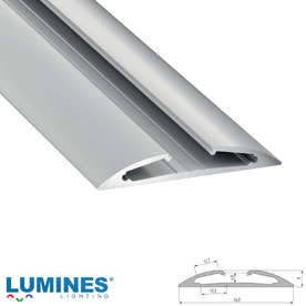 Алуминиев профил за LED ленти Lumines Lighting RETO Silver Anodized 10-0524-20