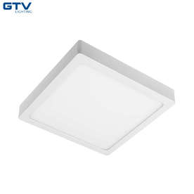 LED панел за външен монтаж GTV MATIS PLUS LD-MAN24W-CBP, aлуминий/акрил, 220V, 24W, 2000lm, 3000K, 120°, IP20