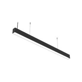 Линейно осветително тяло LED 30W, 1860lm, 4000K, 198см, on/off, черен корпус, с комплект за окачване и розетка