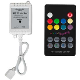 Музикален контролер за RGB LED осветление, RF, 6A, 12-24V DC, 72/144W
