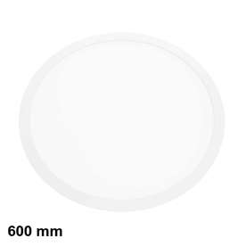 LED панел за вграждане ACA-PLATO4865RW, 220V, 48W, 6500K, 3800lm, бяло тяло с диаметър ф600мм