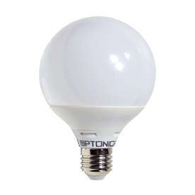 LED крушка E27 15W, 220V, 2800K, 1200lm, тип форма G95, 270° 