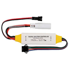 LED контролер за дигитални лед ленти, напрежение 12-24VDC, брой пиксели 800, IP63, RF