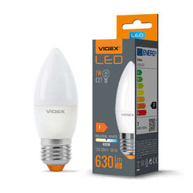 LED крушка C37 220V, 7W, 630lm, 4000K, цокъл E27 C37