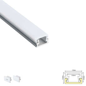 LED профил за външен монтаж Aca Lighting BRAEL P127