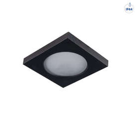 Луна за баня Kanlux FLINI 33120 DSL-B IP44 черно тяло, квадрат, алуминий/ поликарбонат