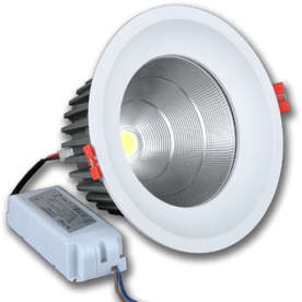 LED луна за вграждане 36W, 220V, 3000K топла бяла светлина, 2800lm, 25°, COB Cree диод, IP21