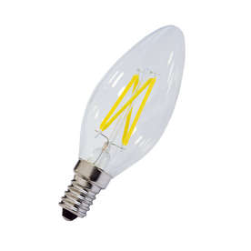 LED крушки филамент E14, 4W, 220V, неутрална светлина, 400lm, 300°, тип C35