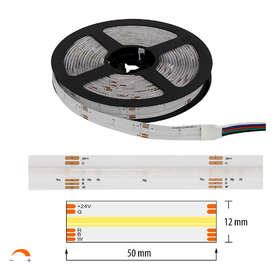 Професионална COB LED лента 15.8W/m RGB+4000K 24VDC 560LED/m Ultralux LC560RGBW