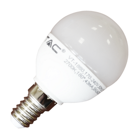 LED крушки Е14 V-TAC, 6W, 220V, 6000K, 470lm, 180°