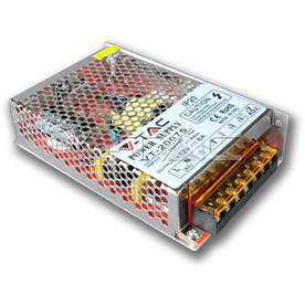 LED драйвер 75W, 220V/12VDC, 6А, метал, невлагозащитен IP20