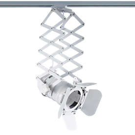 Релсов прожектор за трифазна шина Aca Lighting 243TLW4W, алуминий, насочване на тялото, цвят бял, лифт регулуране