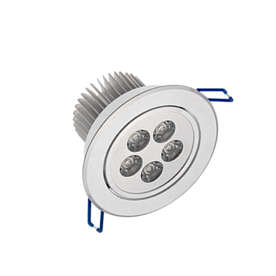 LED луна за вграждане 5W, 220V, 400lm, 2700K топла бяла светлина