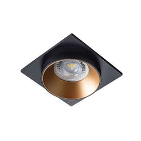 Луна за вграждане Kanlux DSL B/G/B 29134, алуминий, цвят черен/златист, без фасунга и лампа в комплекта
