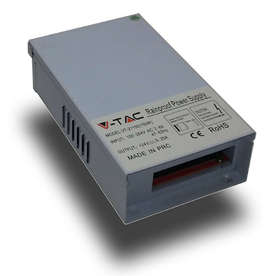 LED драйвер 200W, 220V/24VDC, 8.33А, метал, влагозащитен IP45