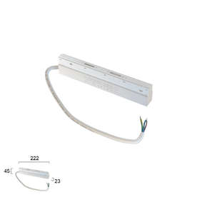 Бял трансформатор 100W за магнитна релса Viokef – 48VDC, 100W