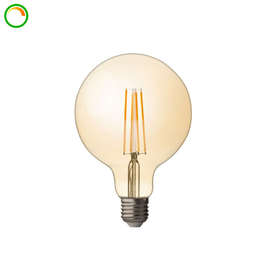 LED крушка filament Ultralux LFT42725D G125, E27, 4W, 220V, 2500K, 320lm, 360°, димируема