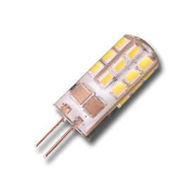 LED крушки G4 1.5W, 12VAC/DC, топла светлина 3000K, 120lm, 220°
