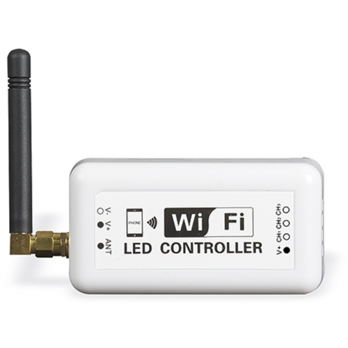 WIFI контролер UltraLux SCAMPM за едноцветна LED лента, 12A, 12-24V DC, 144W