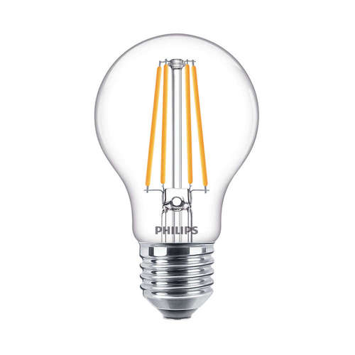 LED крушки E27 Philips, филамент, 8.5/75W, 220V, 2700K, 1055lm, тип форма А60, 124lm/W, А++