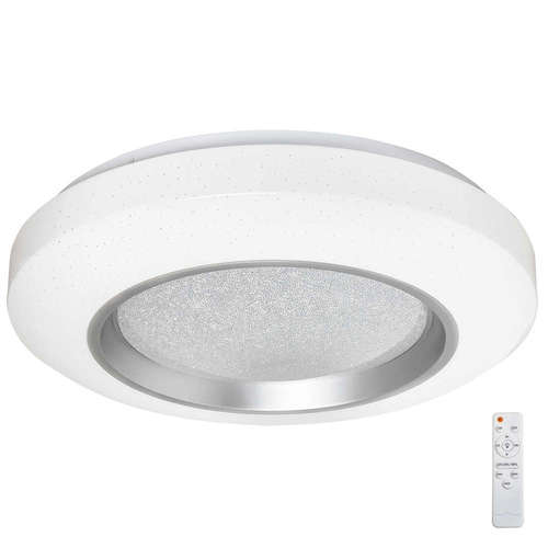 LED плафон с дистанционно Rabalux Taylor 2298, 220V, 38W, 2780lm, 3000/4000/6000 K, IP20, поликарбонат, 50 см.