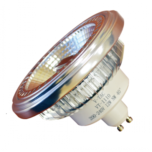 LED спот AR111 220V, 12W, 3000K, цокъл GU10, 40°