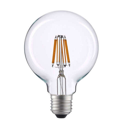 Винтидж LED крушки ACA GLOBE12512NW filament, E27, 12W, 220V, 4000K, 1590lm, 360°