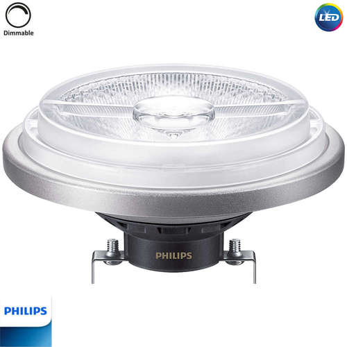 LED лампа AR111 Philips, 10.8W, 12V, 600lm, 2700K, 40°, димируема