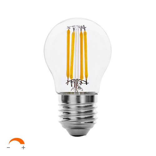 Filament димируемa LED крушка топка 4W E27 2700K 220-240V AC Ultralux LFG42727D