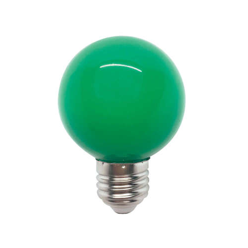 LED крушка E27 зелена светлина, 220V, 3W