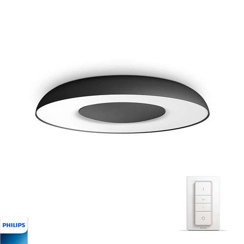 LED плафон Philips Hue Stil, 220V, 32W, 2500lm, 2200-4000-6000K, IP20, дистанционно управление, цвят черен