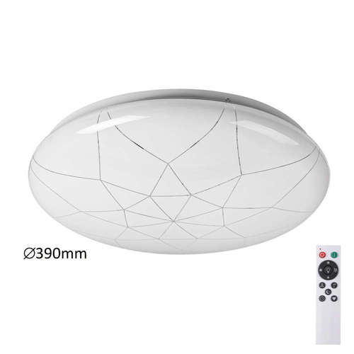 Led плафон Rabalux Damien 5540, 220V, 24W, 1920lm, избор на светлина 3000/4000 и 6500K, Smart функции и дистанционно управление