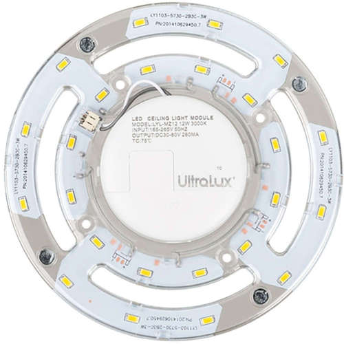 Магнитен LED модул за плафониери, 12W, 3000K, 220V, топла светлина, SMD5730